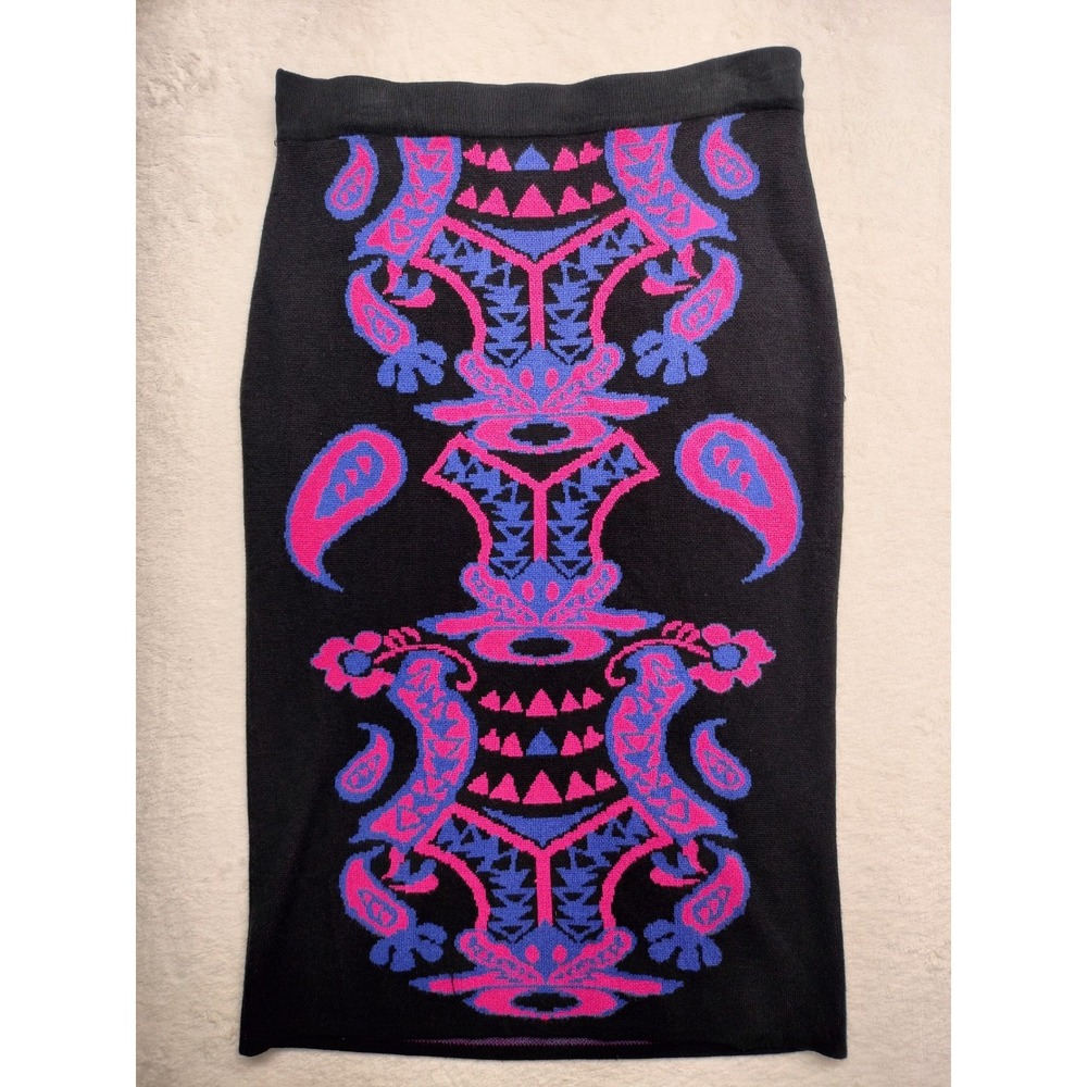 allison brittney XL 90s skirt Aztec tribal stretch neon colors vibrant party